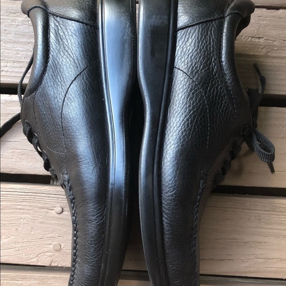 NATURE'S STRIDE Richmond Black Pebbled Leather Therapeutic Oxford Shoes size 10W - Picture 6 of 9